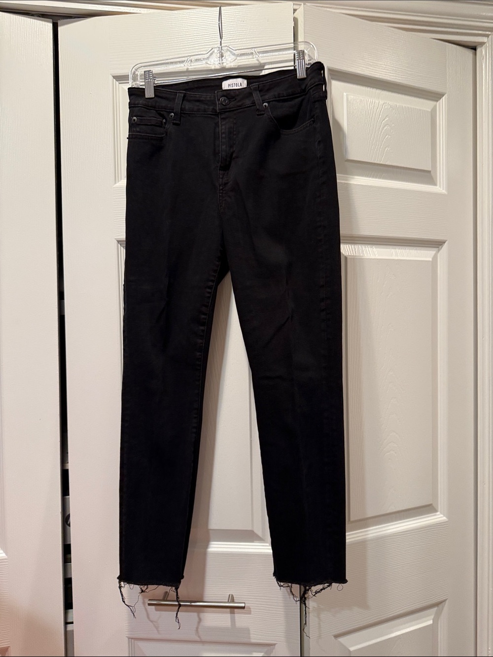 Pistola 
 Black Ankle Crop Skinny Jeans